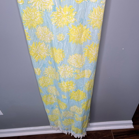 The Lilly Lilly Pulitzer Vintage 60s/70s Maxi Wrap Dress Hostess Gown Palm Beach - Picture 12 of 16